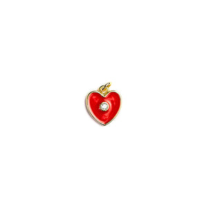 Small Enamel Heart Charm