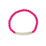 Custom Neon Pink Bracelet
