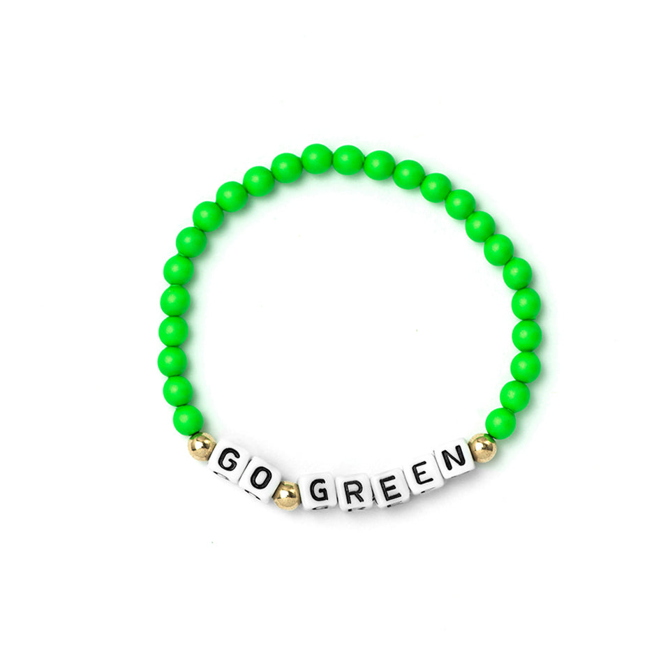 Custom Neon Green Bracelet
