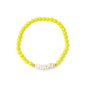 Custom Neon Yellow Bracelet