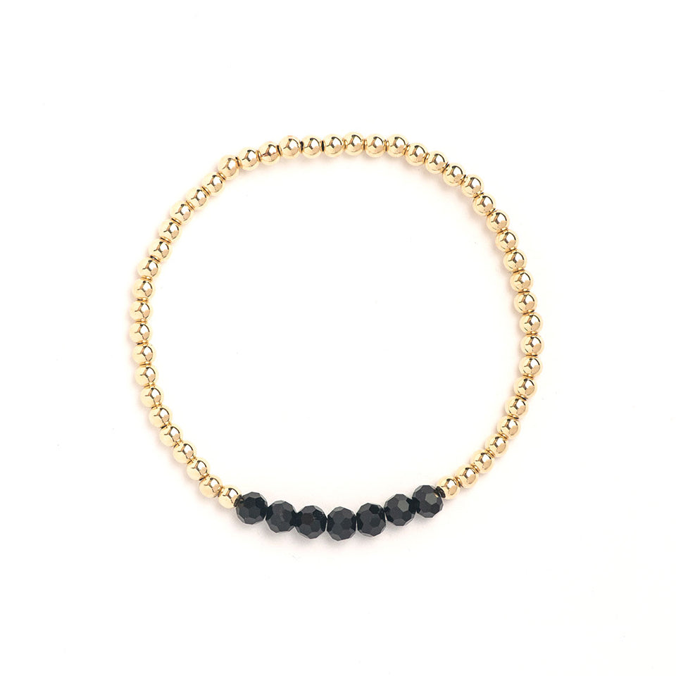 Gold with Black Onyx Bracelet