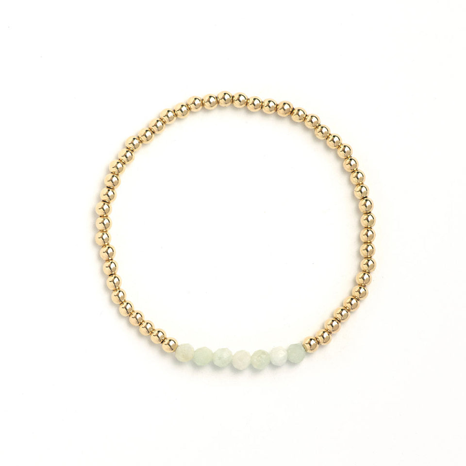 Gold with Amazonite Bracelet