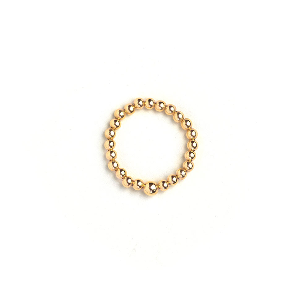 Gold Beaded Ring