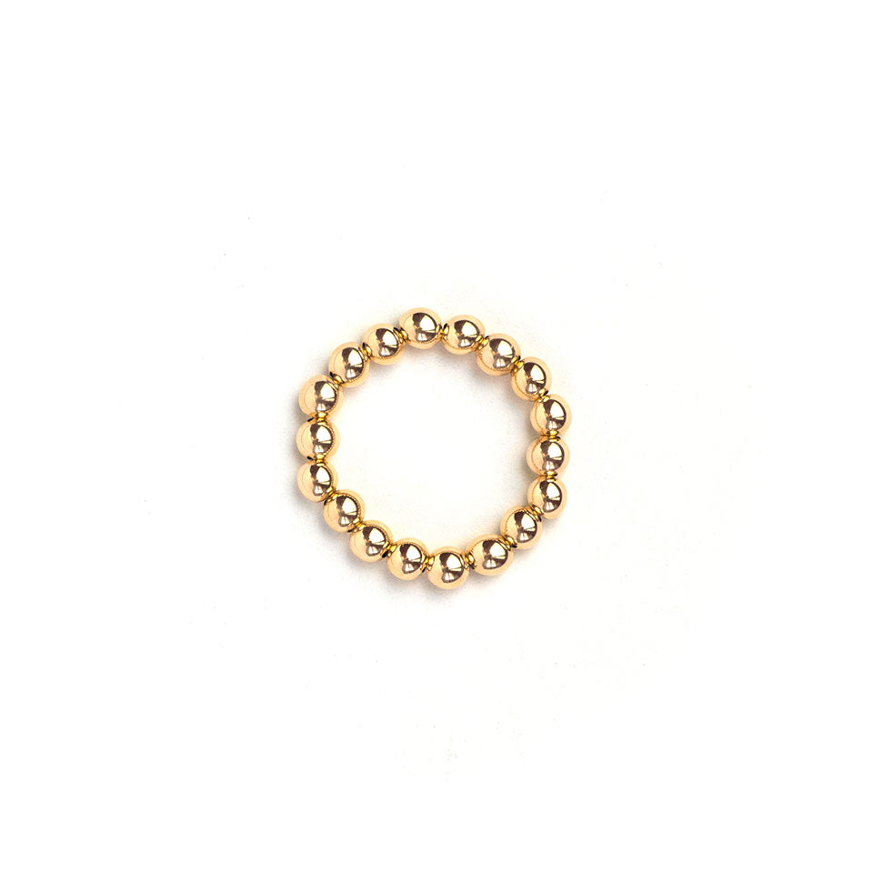 Gold Beaded Ring