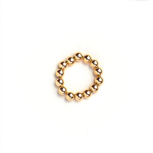 Gold Beaded Ring
