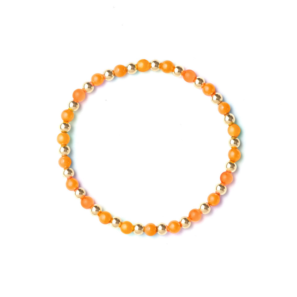 Golden Neon Orange Bracelet