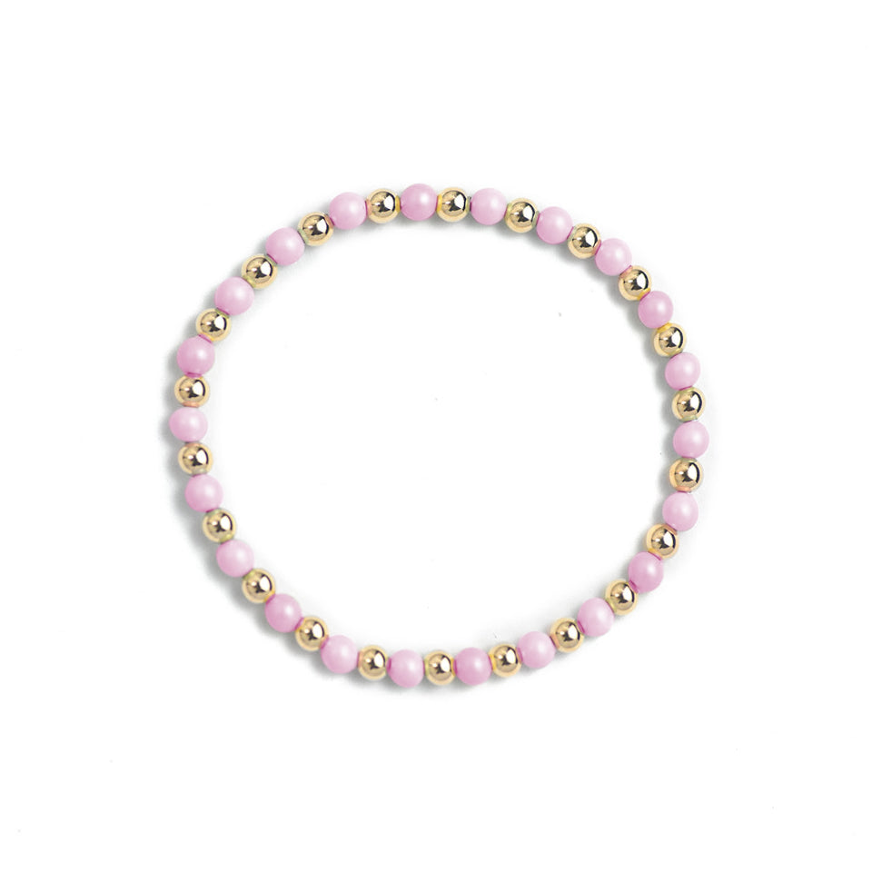 Golden Pastel Pink Bracelet