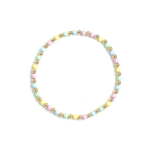 Golden Pastel Rainbow Bracelet