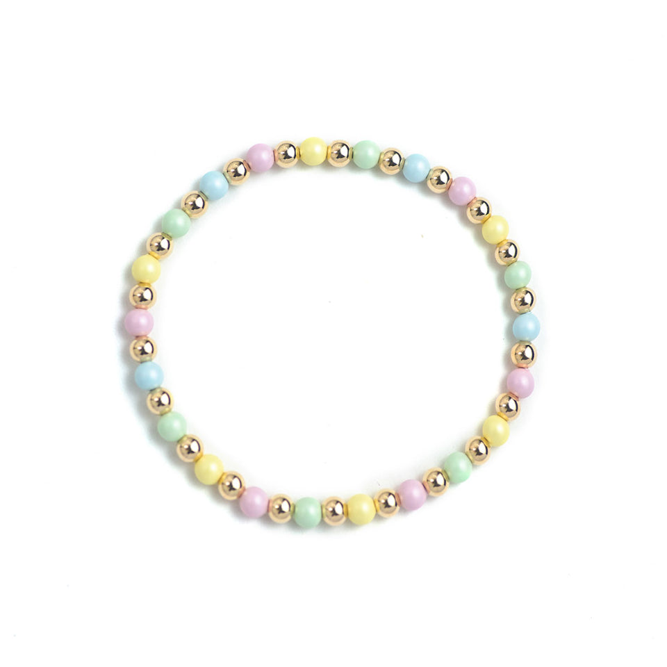 Golden Pastel Rainbow Bracelet