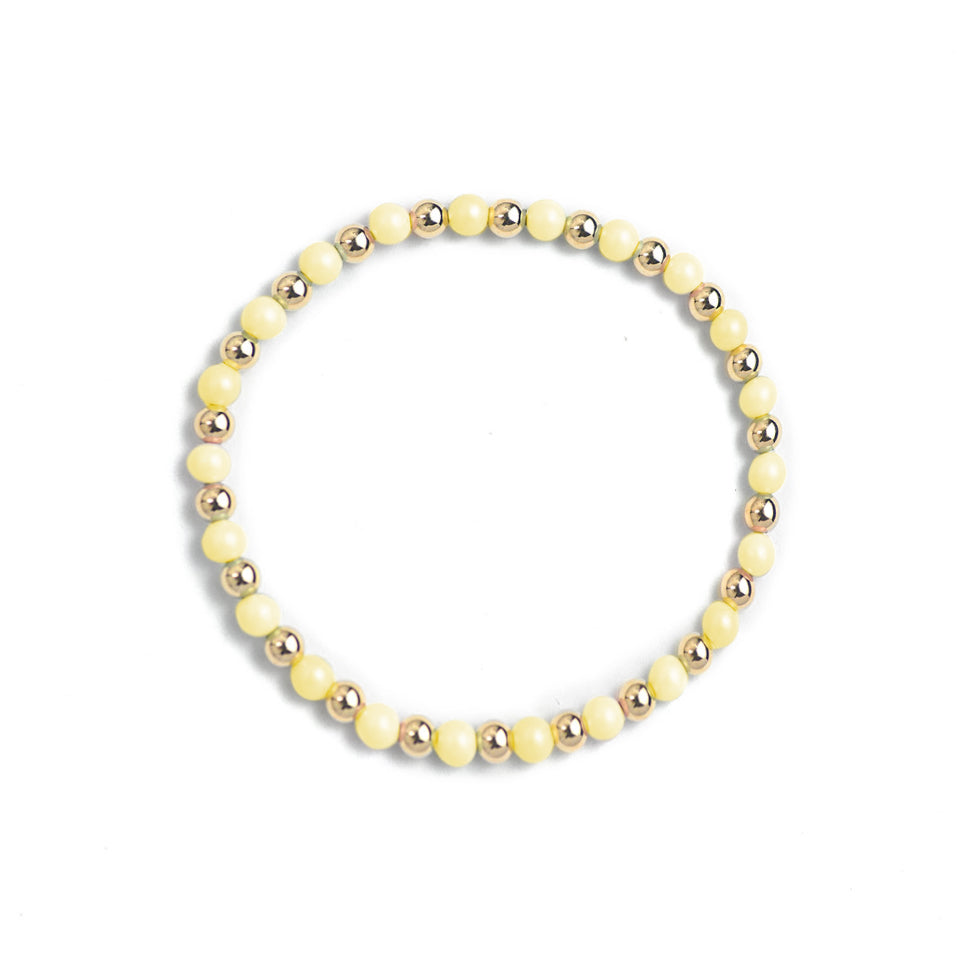 Golden Pastel Yellow Bracelet