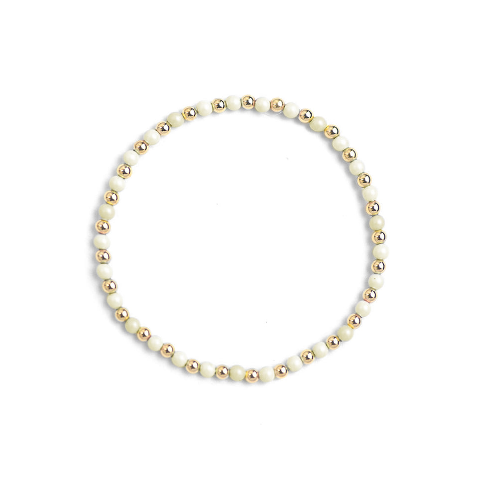 Golden White Bracelet