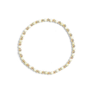 Golden White Bracelet