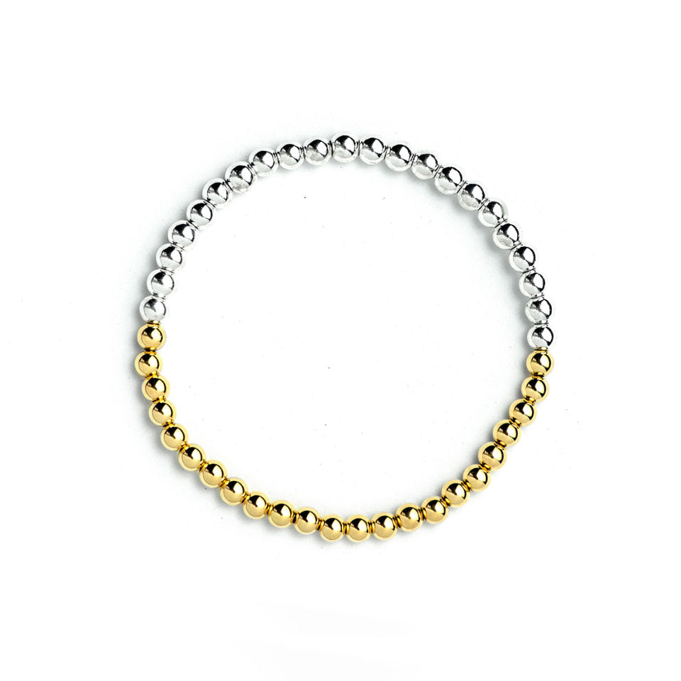 1/2 Gold & 1/2 Silver Bracelet