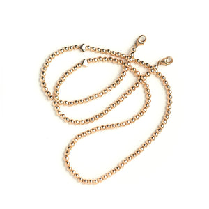 Gold Beaded Mask Chain