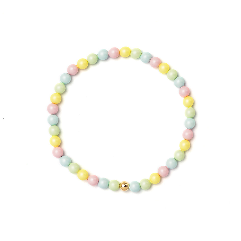 Hidayat Pastel Multicolor Plastic Beads Bracelet 