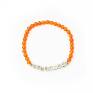 Custom Neon Orange Bracelet