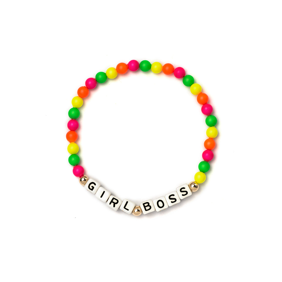 Custom Neon Rainbow Bracelet