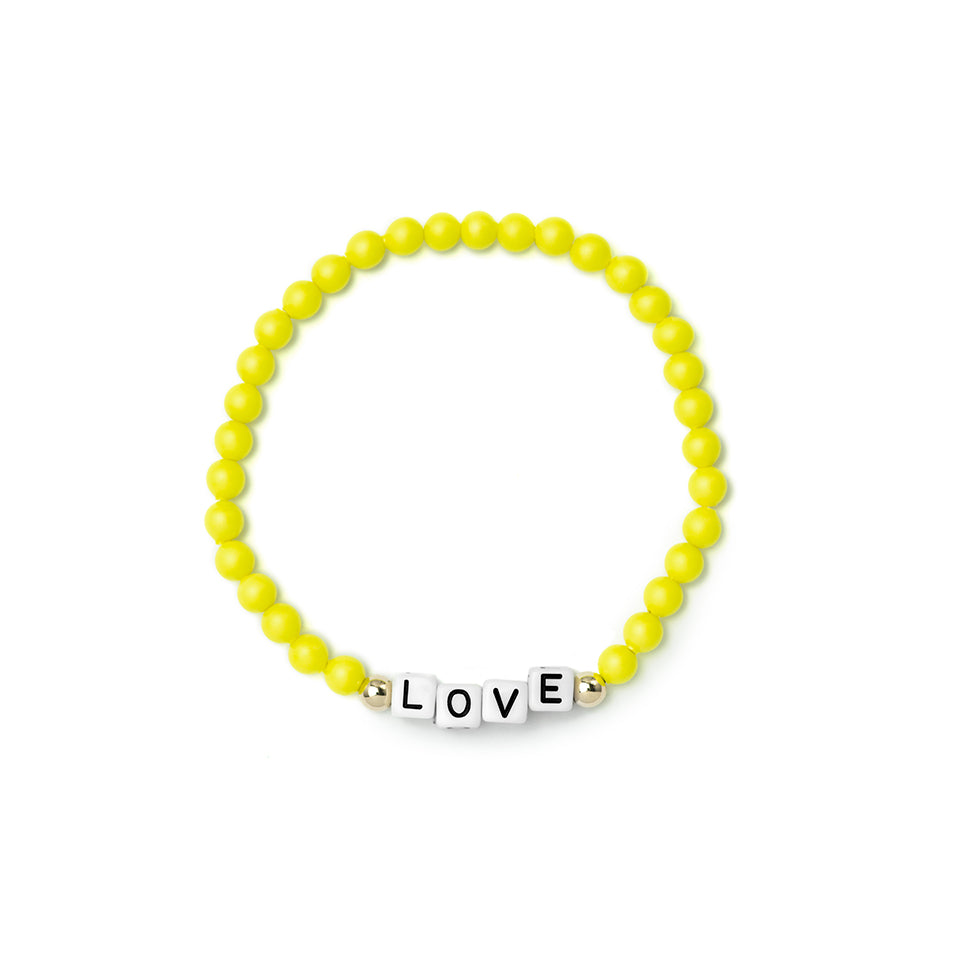 Custom Neon Yellow Bracelet