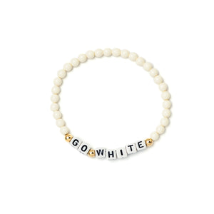 Custom White Bracelet