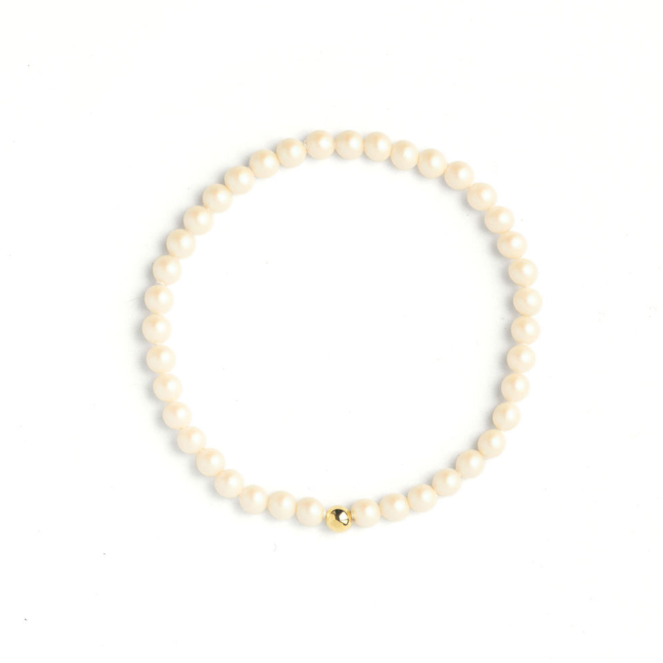White Iridescent Bracelet
