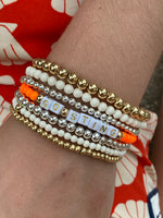 Custom Neon Orange Bracelet