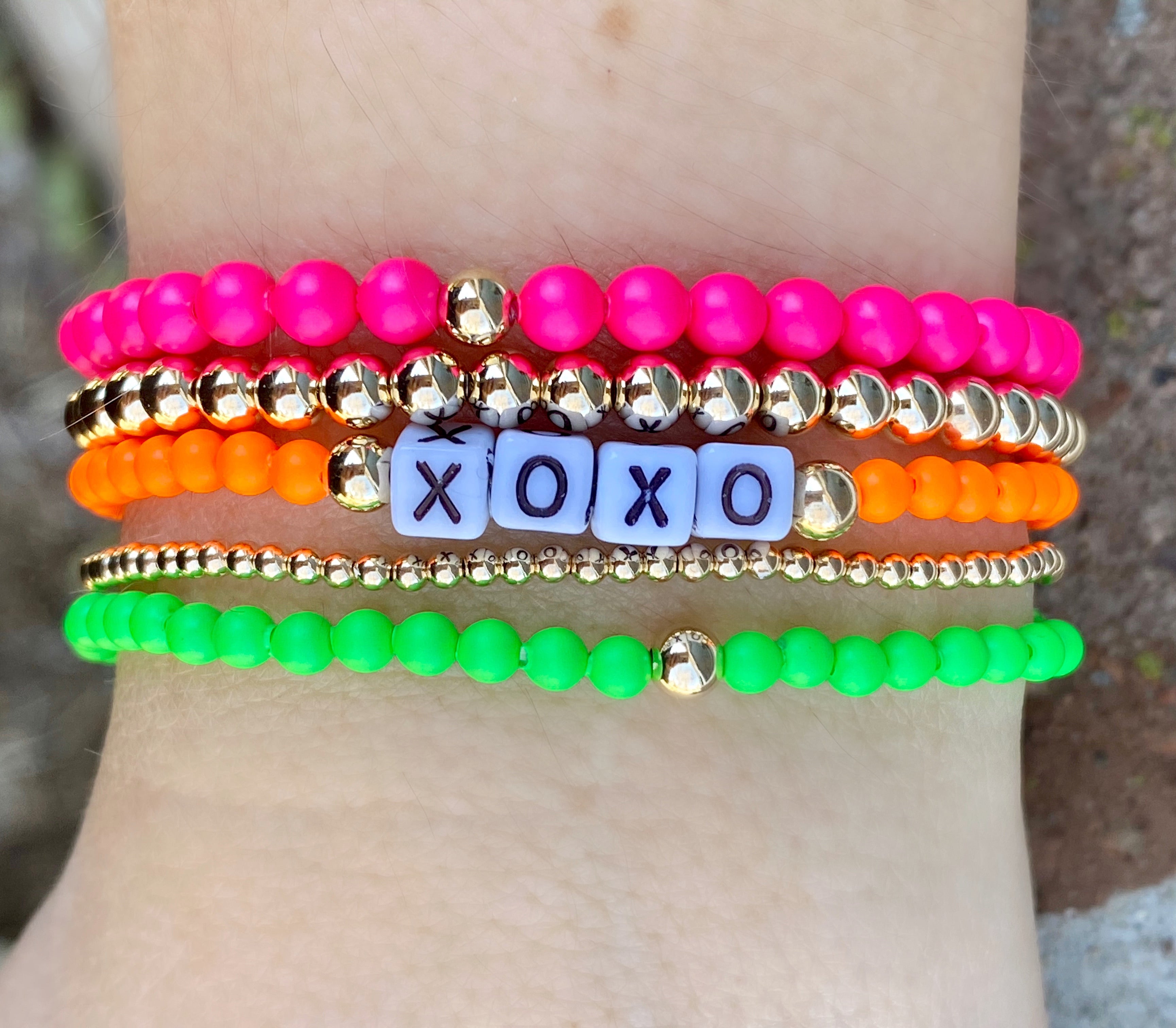 Custom Neon Orange Bracelet