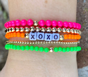 Custom Neon Orange Bracelet